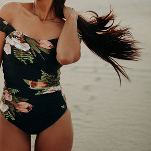 The Tiffany Off Shoulder One-Piece Swimsuit